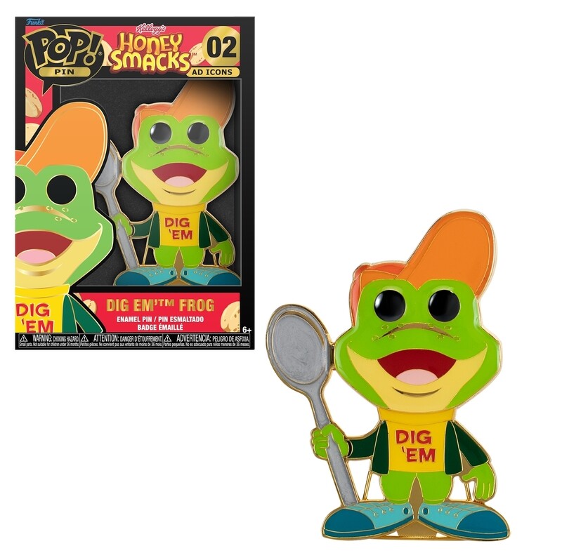 Kellogg&#39;s 4&quot;H Dig &#39;Em Frog Ad Icons #02 POP! Pins Collectible Pin