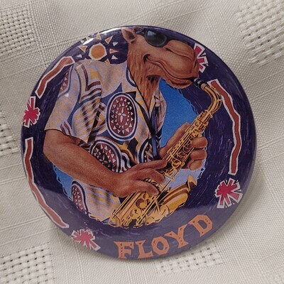 Joe Camel - Floyd (Saxophone) 3"D Pinback Button