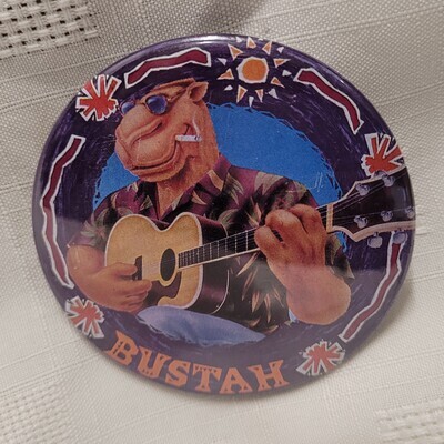 Joe Camel - Bustah (Acoustic Guitar) 3"D Pinback Button