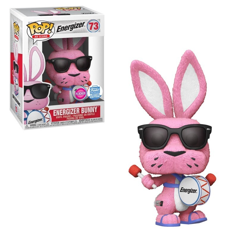 Energizer Bunny FLOCKED 3 3/4&quot;H POP!  Ad Icons Vinyl Figure #73
