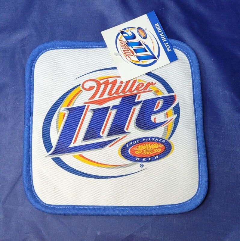 Miller Lite 8&quot; x 8&quot; Cloth Pot Holder