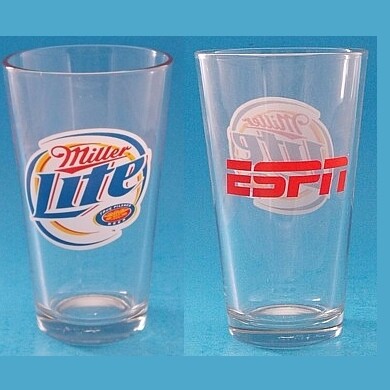 Miller Lite ESPN 16 oz. Pint Glass