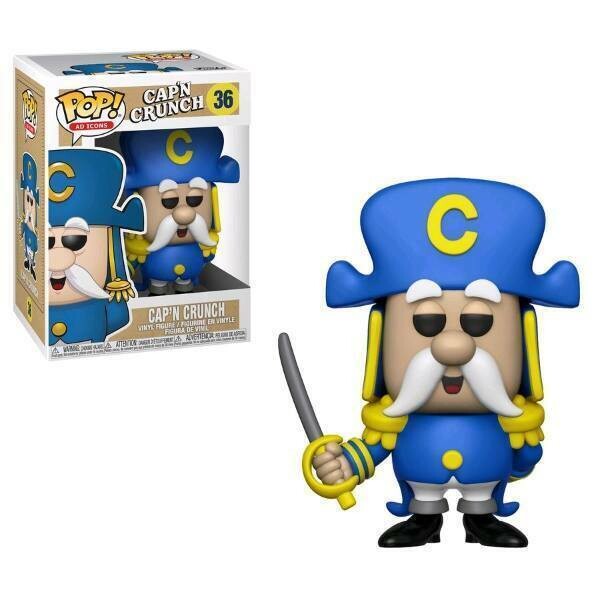 Cap&#39;n Crunch (Sword) 3 3/4&quot;H POP! Vinyl Ad Icons Vinyl Figure #36