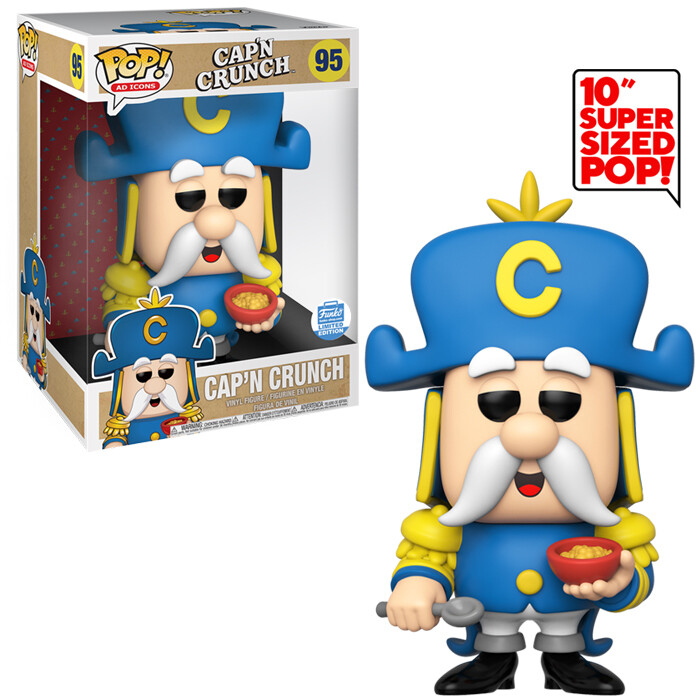 Cap&#39;n Crunch SUPER SIZED 10&quot;H POP! Vinyl Figure Ad Icons #95