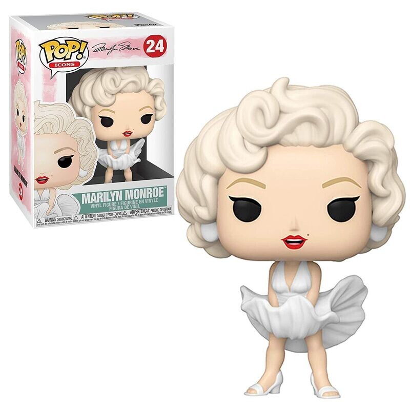 Marilyn Monroe 3 3/4"H POP! Icons Vinyl Figure #24