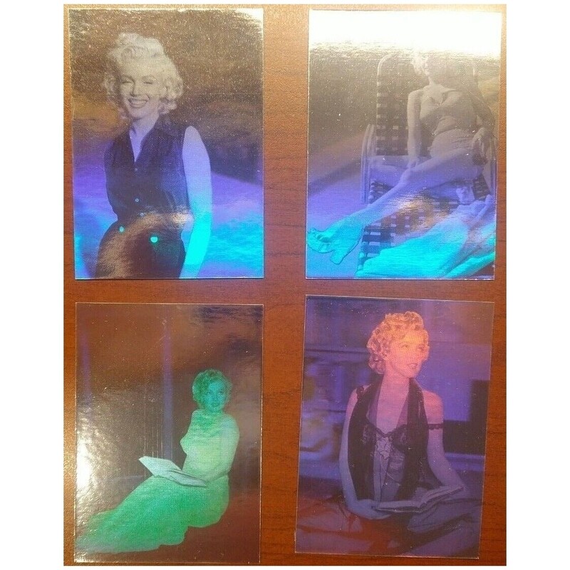 Marilyn Monroe Set of 4 Hologram Cards