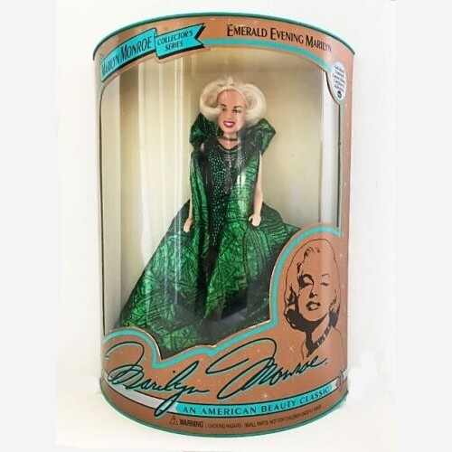 Marilyn Monroe 12"H Doll "Emerald Evening" 1993