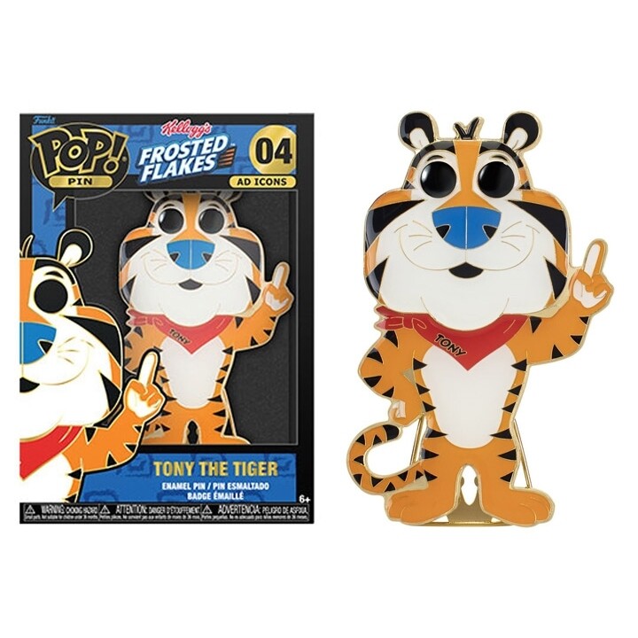 Kellogg&#39;s 4&quot;H Tony the Tiger Ad Icons #04 POP! Pins Collectible Pin