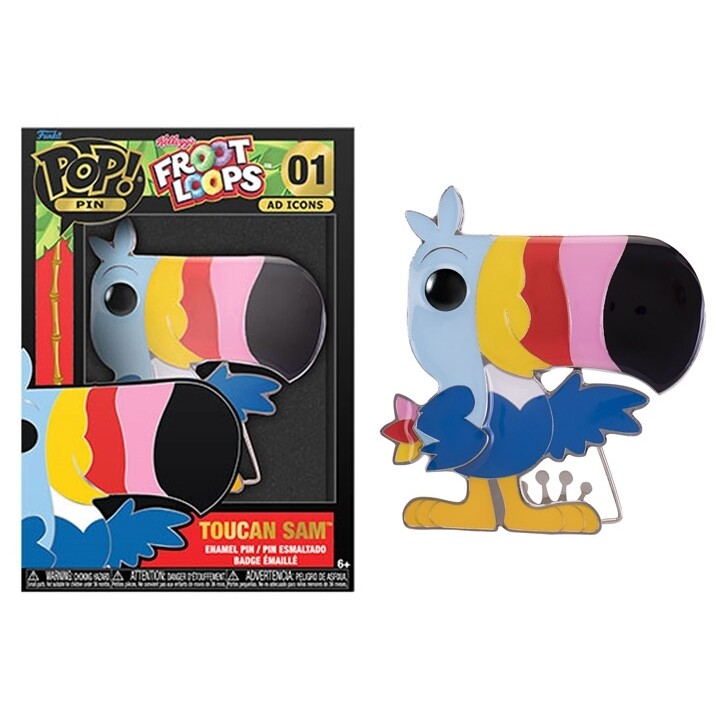 Kellogg&#39;s 4&quot;H Toucan Sam Ad Icons #01 POP! Pins Collectible Pin