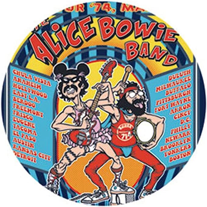 Cheech &amp; Chong 1 1/4&quot;D Alice Bowie Band Pinback Button