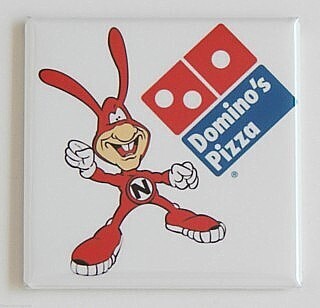 Domino's Pizza Noid 2" x 2" Metal Magnet