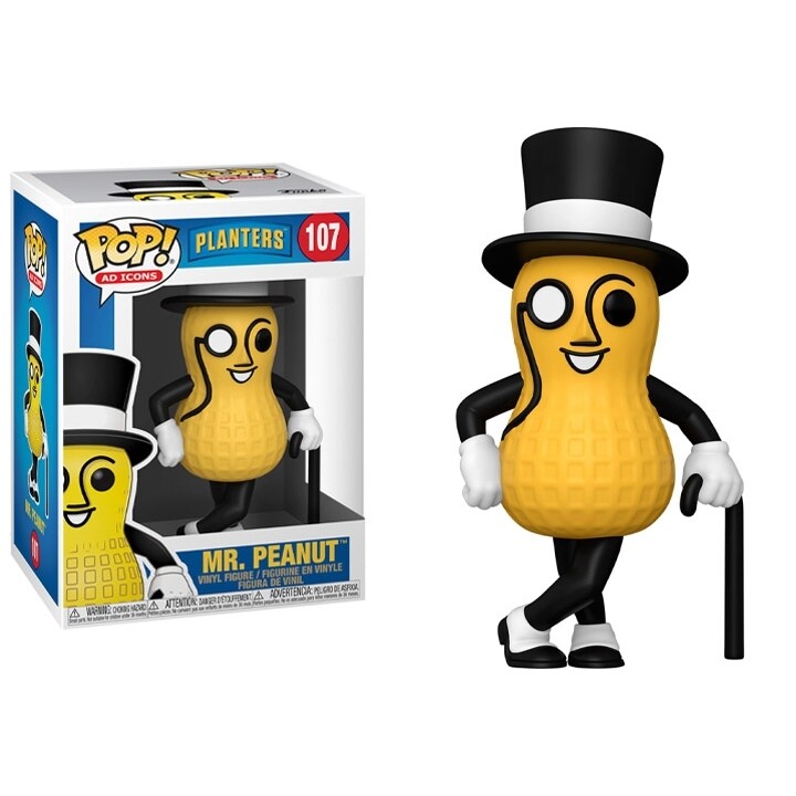 Planters Mr. Peanut 3 3/4&quot;H POP! Ad Icons Vinyl Figure #107