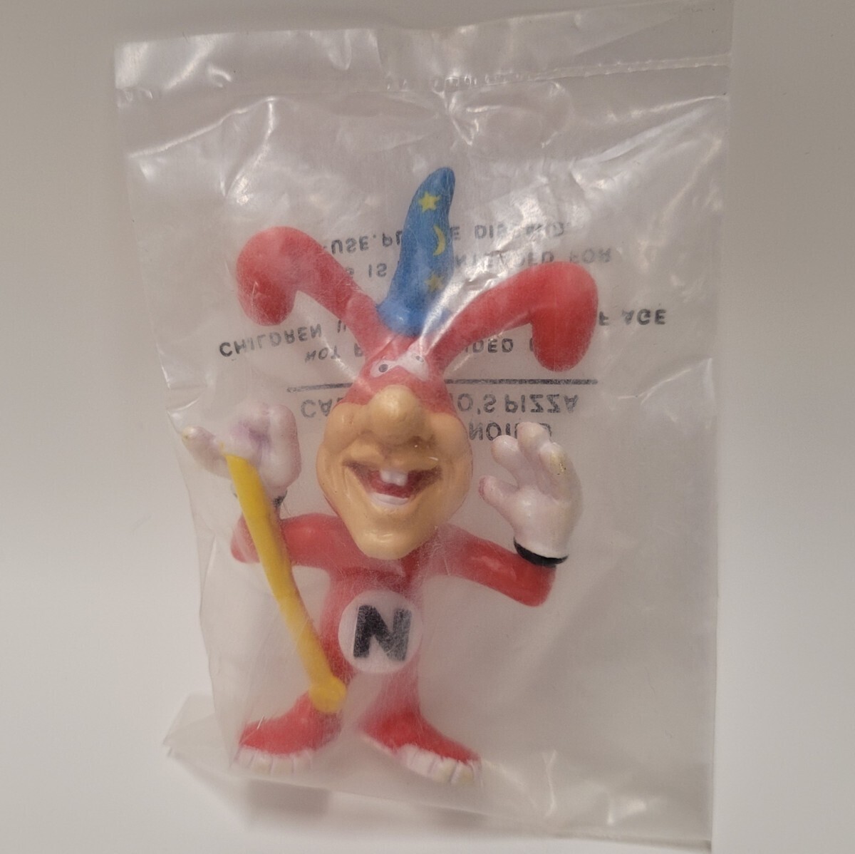 Domino's Pizza Noid Wand 3"H PVC Figure Mint in Package