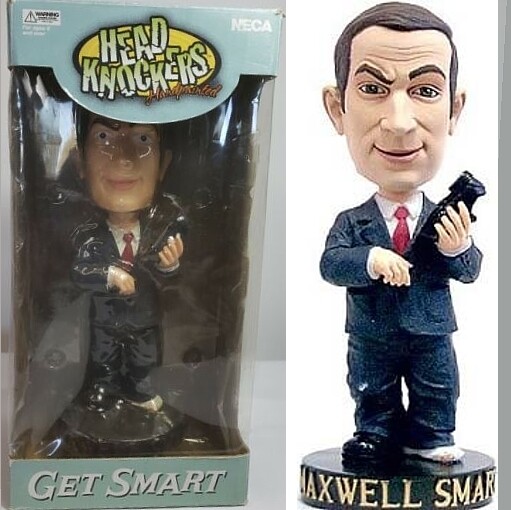7 1/2"H Maxwell Smart (Get Smart) Head Knockers Bobblehead Doll