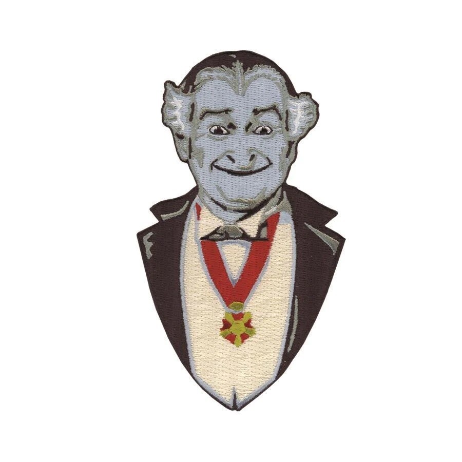 Grandpa Munster Embroidered Iron-On Patch