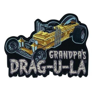 Grandpa's Drag-U-La - The Munsters - Embroidered Iron-On Patch