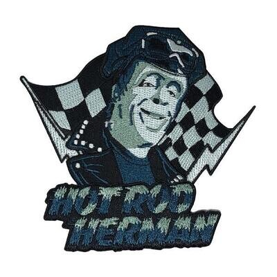 HotRod Herman Munster Embroidered Iron-On Patch