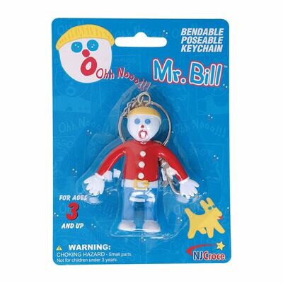 Mr. Bill 3"H Bendable Poseable Keychain
