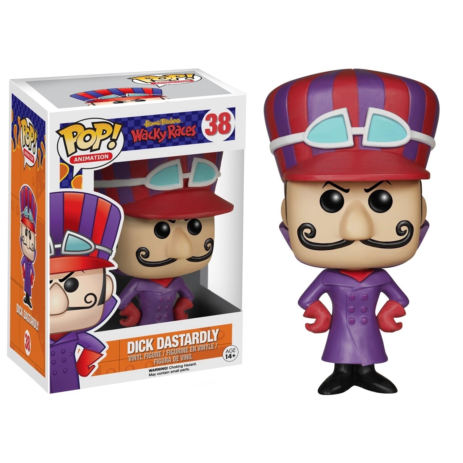 Dick Dastardly 3 3/4"H POP! Animation #38 Vinyl Figure