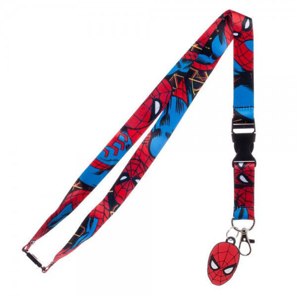 Spider-Man 22&quot;L Cloth Lanyard with Pouch and Clip