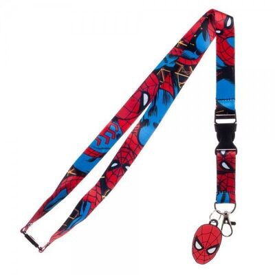Spider-Man 22"L Cloth Lanyard with Pouch and Clip