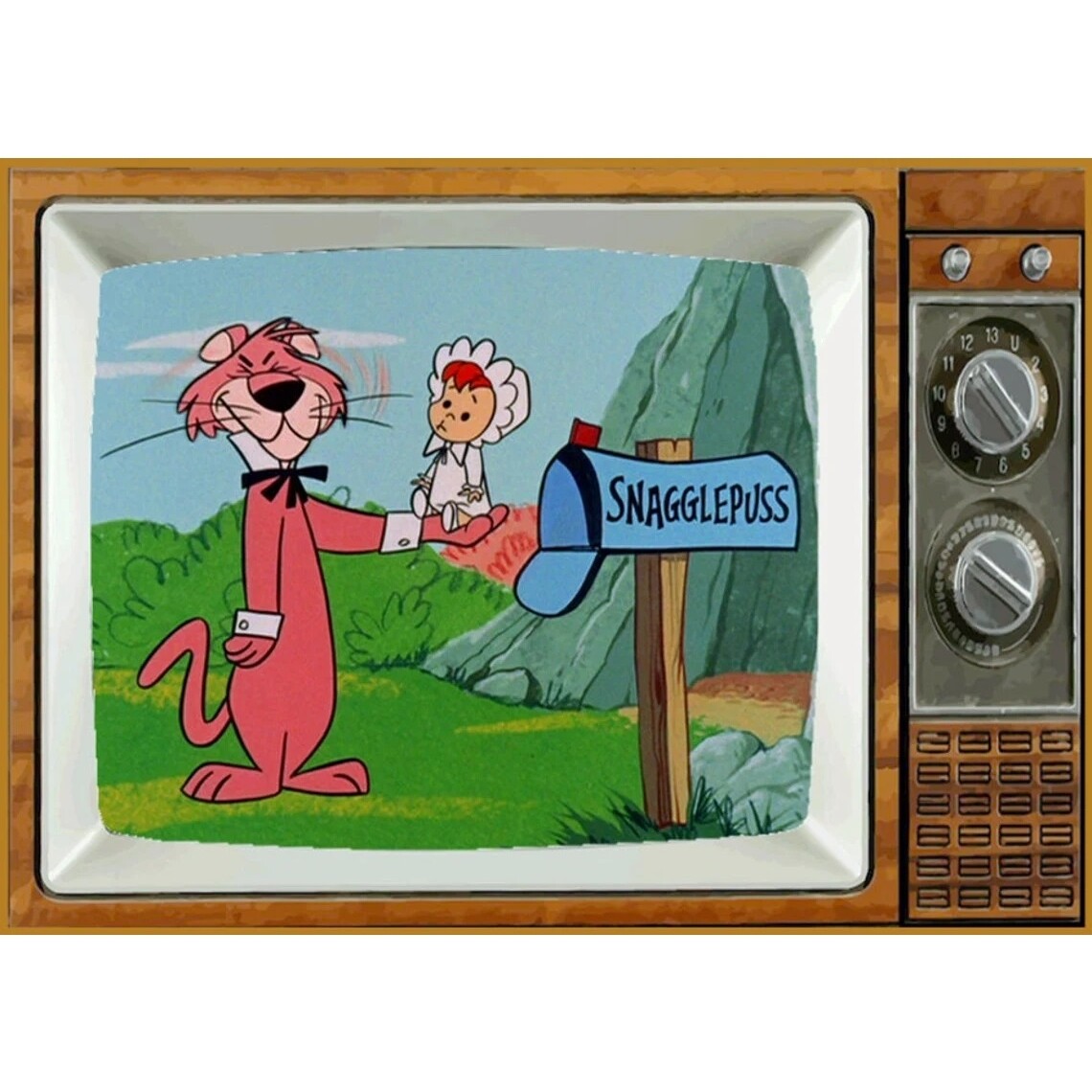 Snagglepuss Metal TV Magnet