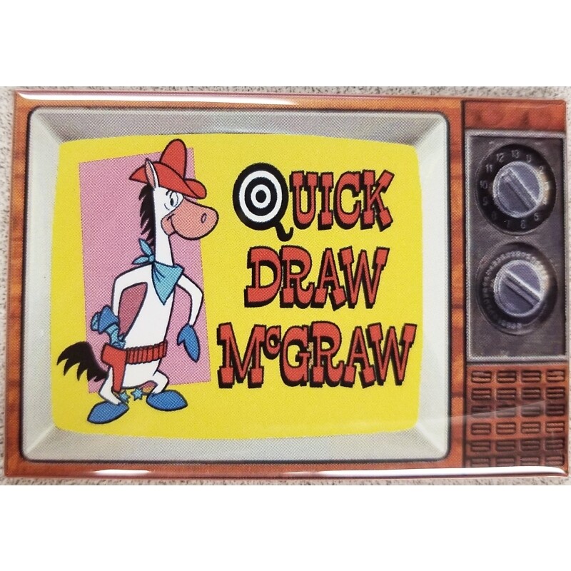 Quick Draw McGraw Metal TV Magnet