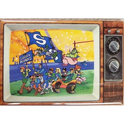 Laff-A-Lympics "Scooby Doobies" Metal TV Magnet