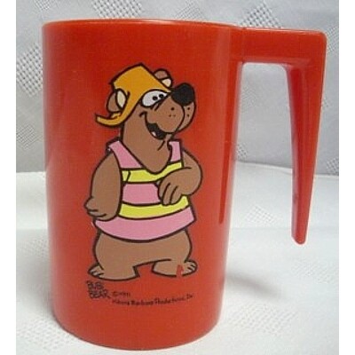 Hair Bear Bunch "Bubi" 4 1/8"H Plastic Cup