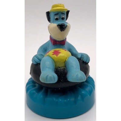 Huckleberry Hound on Inner Tube Glider Figure *BLUE BASE* 1990 Wendy's