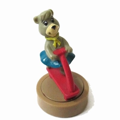 Cindy Bear on Scooter Glider Figure 1990 Wendy's