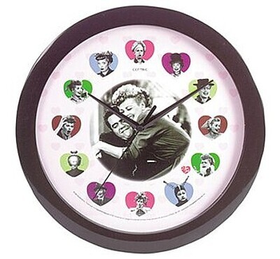 11 1/4"D I Love Lucy Plastic Wall Clock