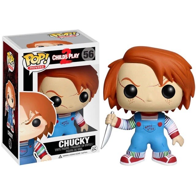Chucky Child&#39;s Play 2 -  3 3/4&quot;H POP! Movies Vinyl Figure #56
