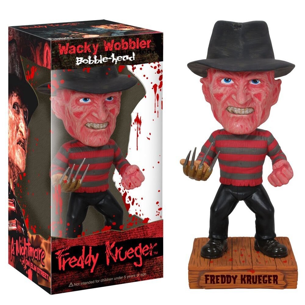 Freddy Krueger 7"H Wacky Wobbler Bobblehead Doll