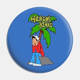2 1/4"D Gilligan's Island Animated Pinback Button