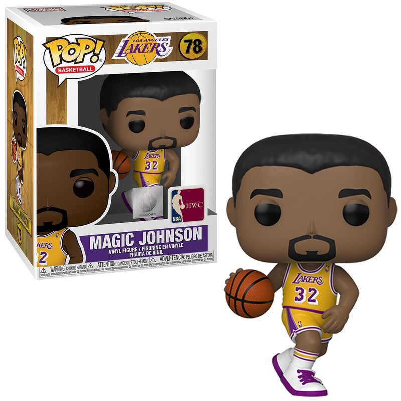 Magic Johnson - L.A. Lakers 3 3/4&quot;H POP! Basketball Vinyl Figure #78