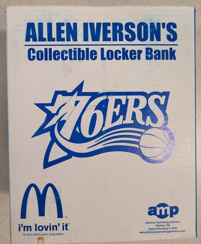 Allen Iverson Sixers Locker Bank