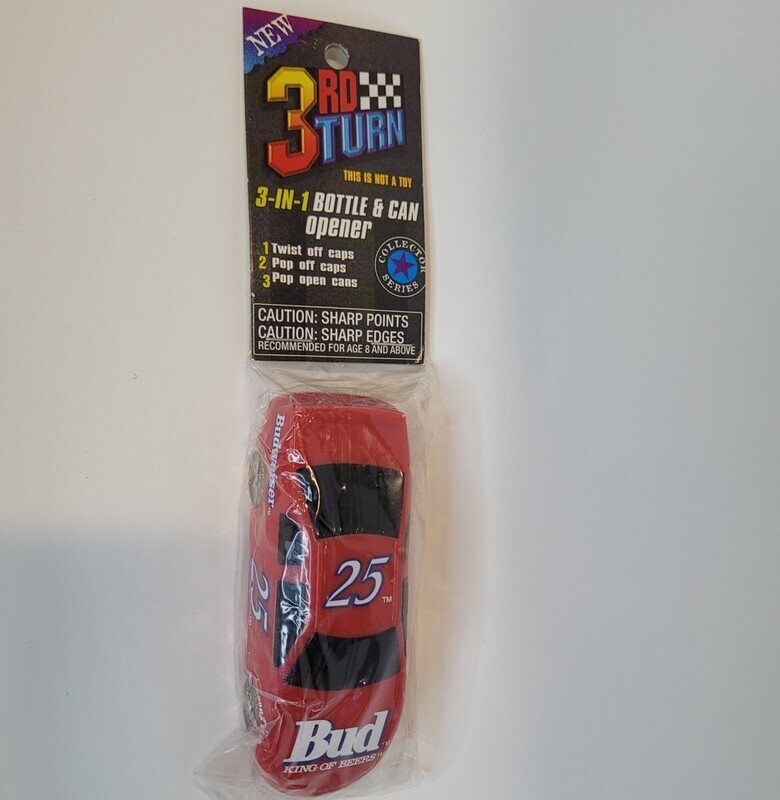 NASCAR Bud #25 4&quot;L Car Bottle Opener