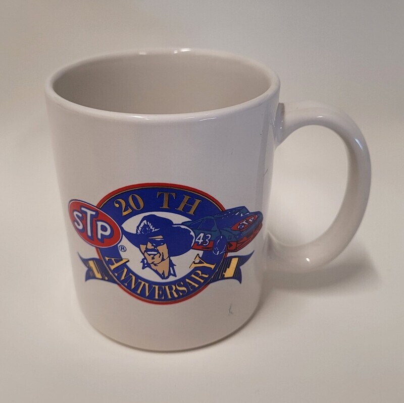 NASCAR Richard Petty STP 20th Anniversary 3 3/4&quot;H Ceramic Mug
