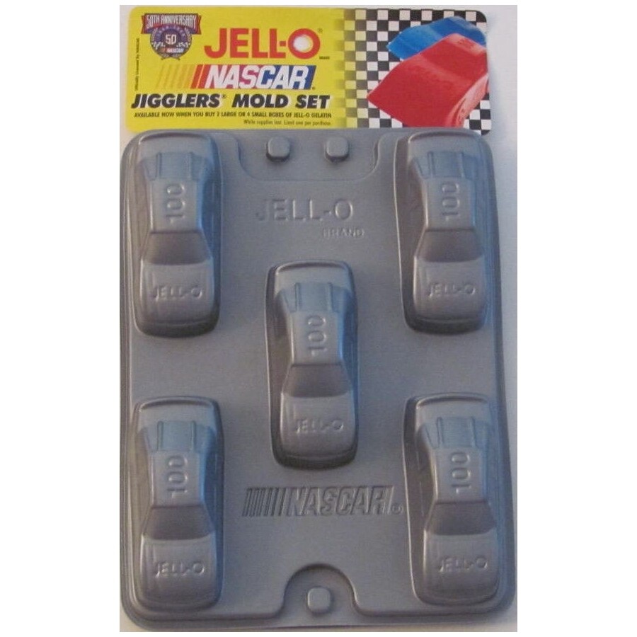 NASCAR Jell-O Jigglers Mold Set of 2