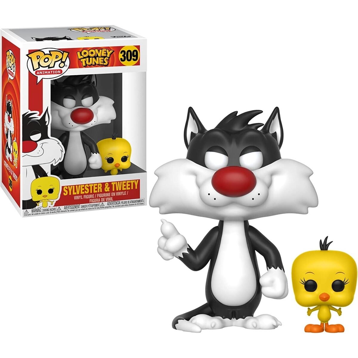 Sylvester &amp; Tweety 3 3/4&quot;H POP! Animation Vinyl Figures #309