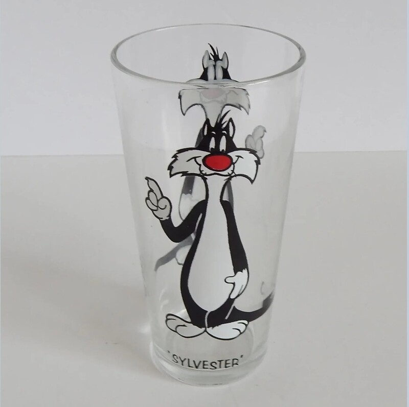 6 1/4&quot;H Sylvester 1973 Pepsi Collectors Series Glass