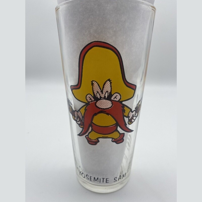 6 1/4&quot;H Yosemite Sam 1973 Pepsi Collectors Series Glass