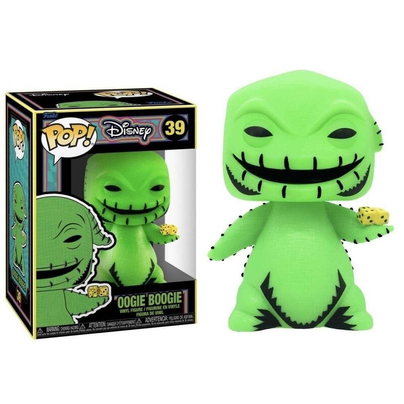 Oogie Boogie - BLACKLIGHT -  3 3/4&quot;H POP! Disney Vinyl Figure #39