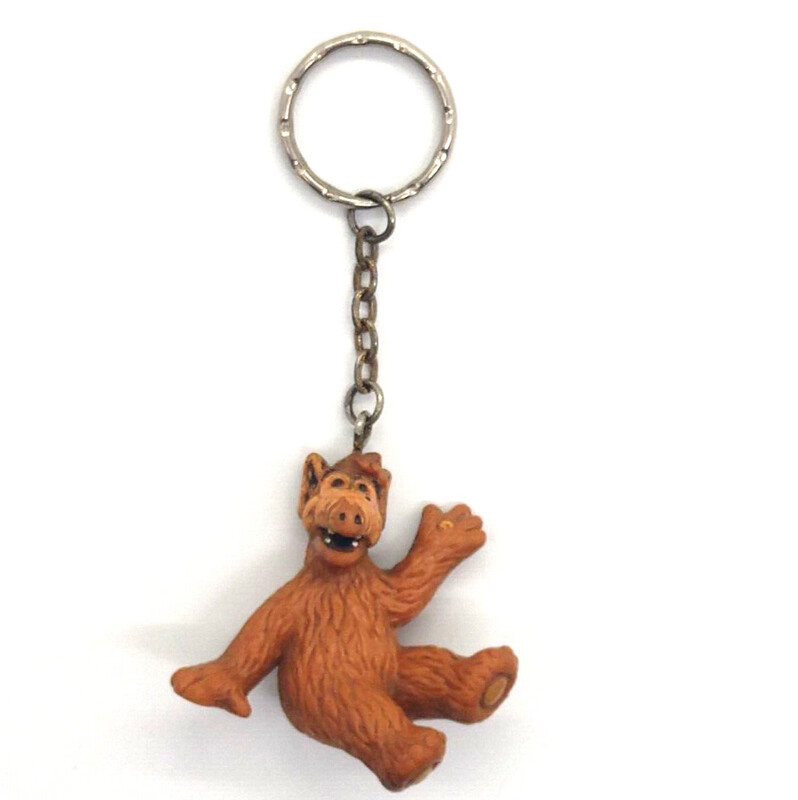 ALF Hard Rubber Figural Keychain - 1988 Russ