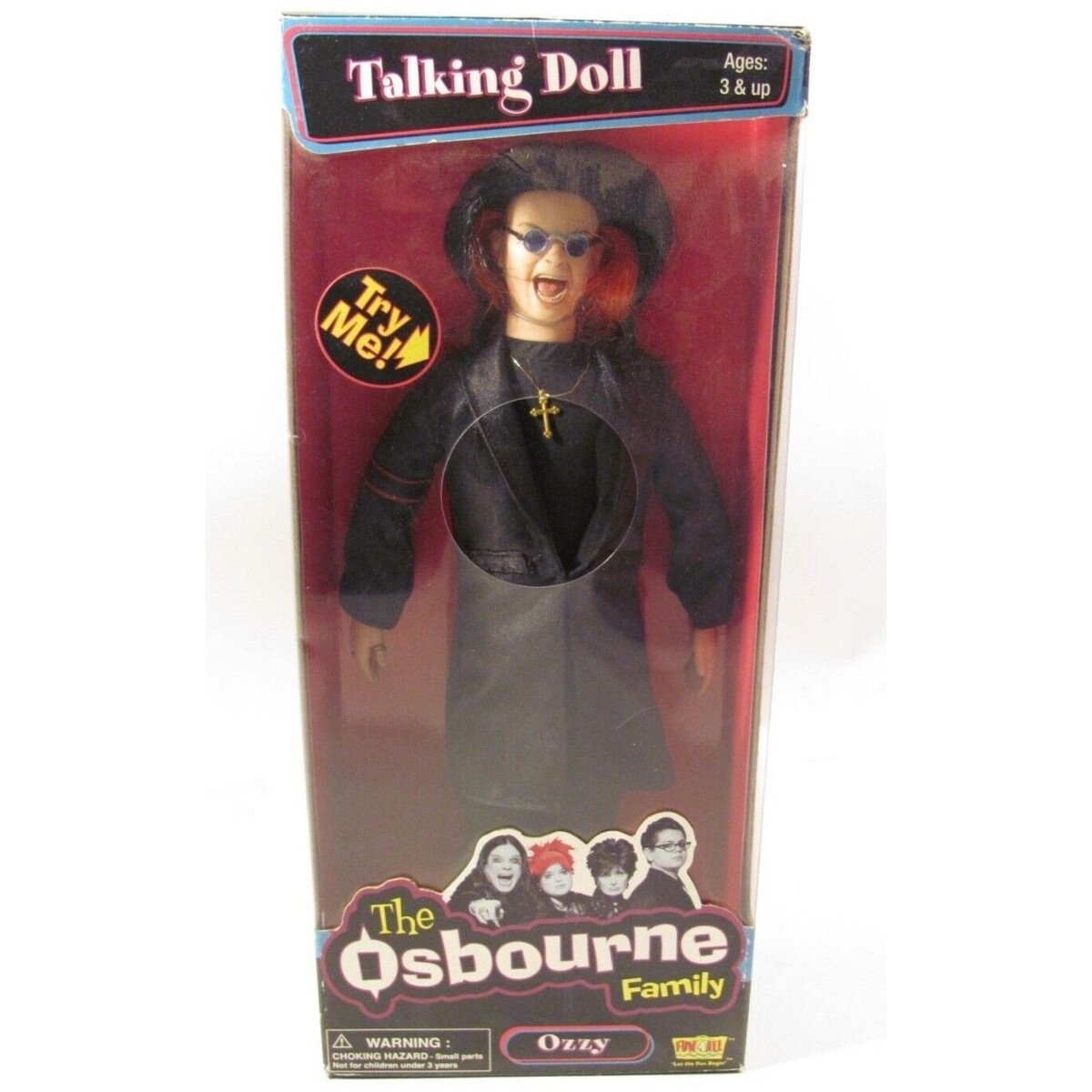 The Osbournes Ozzy Osbourne Talking Doll (No longer talks)