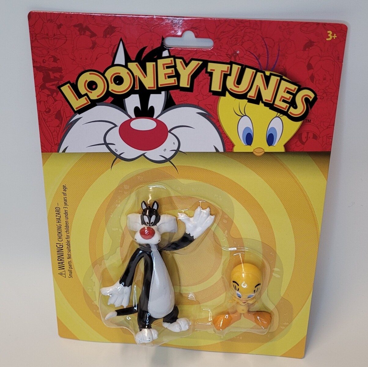Looney Tunes Sylvester 3 1/4"H and Tweety 1 1/2"H Bendy Figures