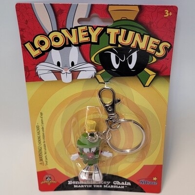 Looney Tunes Marvin the Martian 2 1/4"H Bendy Figural Keychain