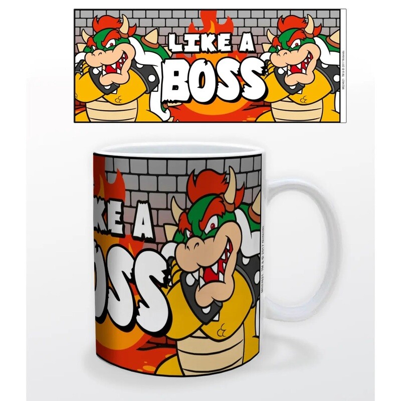 Bowser &quot;Like a Boss&quot; Super Mario 11 Ounce Ceramic Mug