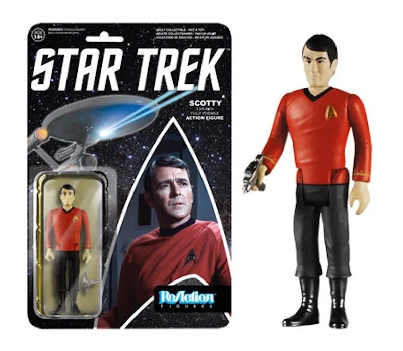 3 3/4&quot;H Scotty from Star Trek ReAction Figure